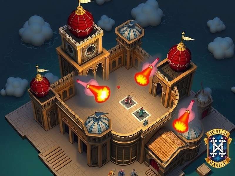 Ironclad Siege Master gameplay screenshot showing fortress battle